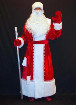 Костюм св.николая/д.мороза грациозный красный-2 р-р 48-54