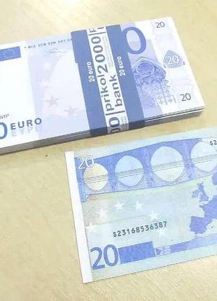 Сувенирные купюры 20 евро старого образца