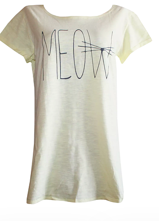 Футболка жіноча з принтом meow