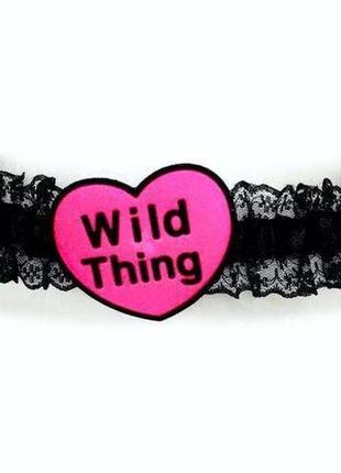 Wild thing. подвязка на ногу черная