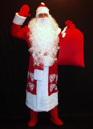Костюм св.николая/д.мороза фроловский красный-7 р-р 50-56