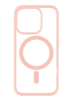 Чехол tpu colors magsafe apple iphone 14 pink
