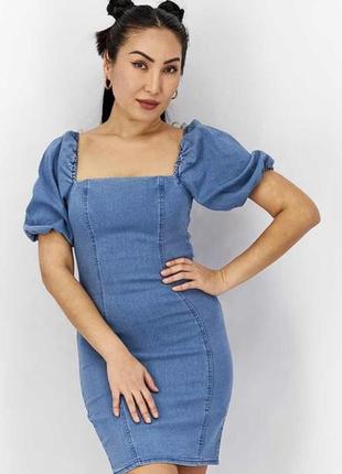 Платье летнее джинсовое платье лёгкое cropp
