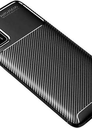Чехол fiji ultimate carbon для xiaomi poco m3 противоударный бампер черный