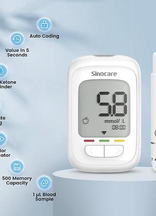 Сахароизмерительный прибор sinocare safe aq pro i