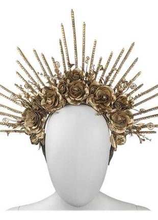 Обруч золотистий адель