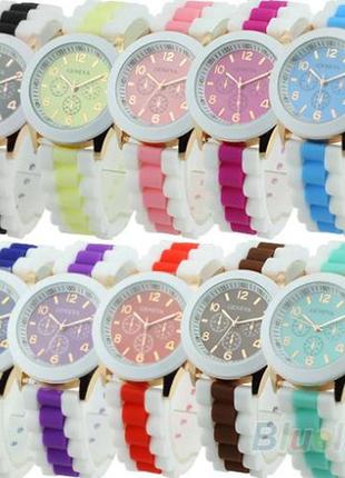 Часы женские наручные geneva multicolor light blue (голубой)