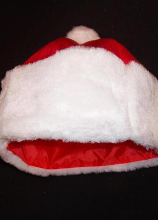Шапка св.николая/д.мороза, карнавальная карпатская красная