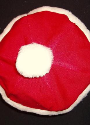 Шапка св.николая/д.мороза, карнавальная карпатская красная
