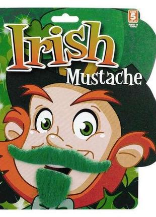 "патрик" зеленые усы с бородой