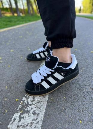 Adidas campus x korn black white3 фото