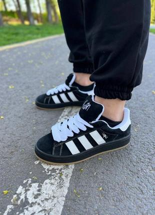 Adidas campus x korn black white1 фото