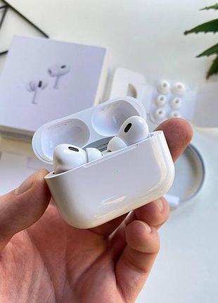 Бездротові навушники airpods pro 2 gen v2 повна підтримка ios17 + чехол у подарунок