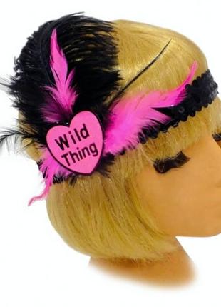 Резинка на голову з пайетками wild thing