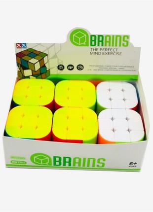 Кубик-рубика "brains" скругленные углы 3х3 (8120-7, 5.4*5.4см 1/288/96/6)