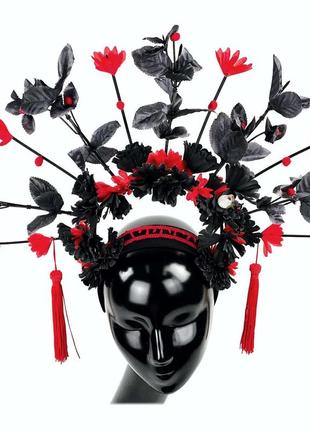 Обруч вінок з квітами 502726