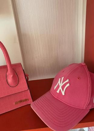 Рожева кепка new era,  бейсболка розова