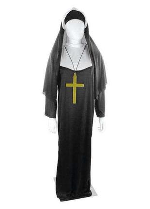 Костюм длинный карнавальный  "монашка"