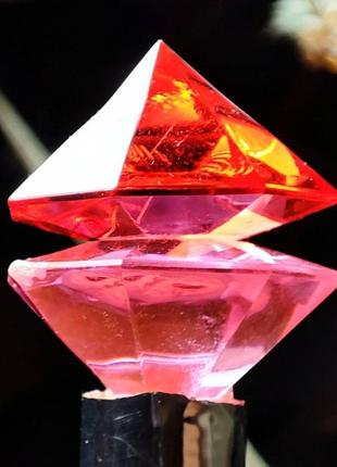 Посох святого николая/деда мороза/волшебника красный кристалл-2, 190-210 см