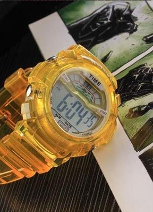 Годинник наручний спортивний чоловічий n-time yellow (жовтий)
