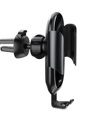 Тримач для телефону із затискачем у повітропровід baseus future gravity suyl-wl013 фото