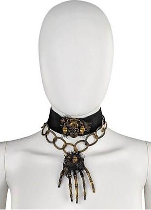 Чокер-колье золотистый королева ингиборга