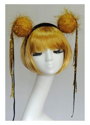 Обруч золотистый диско