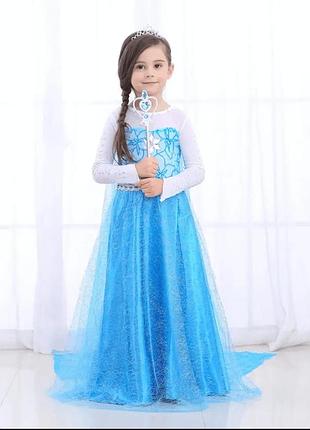 Платье карнавальное эльзы "холодное сердце"