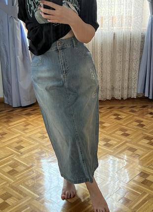 Джинсовая женская юбка lexus jeans, турция, xl-xxl