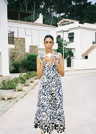 Zara -60% 💛 платье этно вышивка роскошная коттон стильная s, м, l, xl