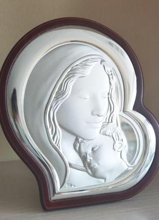 Греческая икона prince silvero богородица с младенцем 8,5х9,5 см ma/e905/4  8,5х9,5 см
