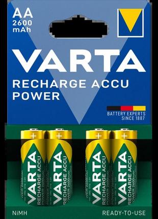 Акумулятор varta prof accu aa 2600mah bli 4 ni-mh