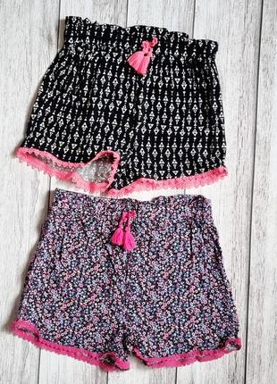 Детские новые!легкие шорты на лето 9-10-11-12 140-146 фирменные primark