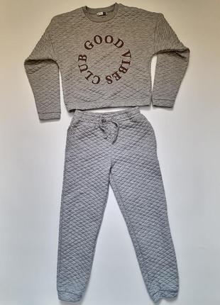 Стильний стьобаний спортивний костюм дівчинці бренд pepco