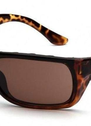 Очки защитные venture gear vallejo tortoise (bronze) anti-fog, коричневые в коричневой оправе