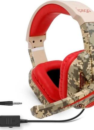 Игровые наушники ipega gaming pg-r005 с микрофоном comouflage