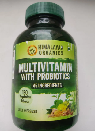 Мульти вітаміни 180 т, з пробіотиками, мінералами та аюрведою multi vitamin with probiotics, himaya