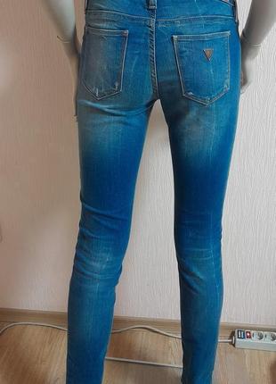 Шикарні оригінальні джинси синього кольору guess nicole skinny made in mauritius6 фото