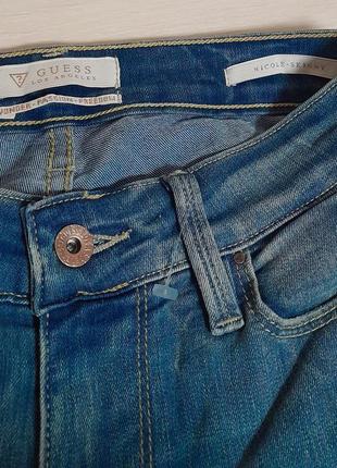 Шикарні оригінальні джинси синього кольору guess nicole skinny made in mauritius9 фото