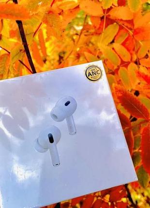 Навушники airpods pro 2 ios 17 без помилки white бездротові для apple + гарантія та чохол у подарунок!2 фото