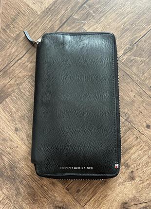 Гаманець шкіряний tommy hilfiger, шкіра