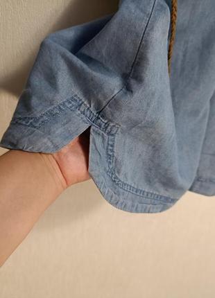 Джинсовое летнее платье для девочки carter's kid 13-14 рост 152-158 светосиния