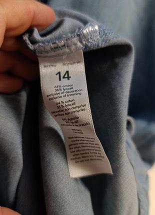 Джинсовое летнее платье для девочки carter's kid 13-14 рост 152-158 светосиния