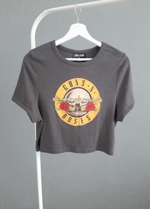 Кроп топ_футболка,трикотаж в рубчик_#119