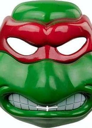 Маска детская "черепашка ниндзя рафаель" красно-зеленая