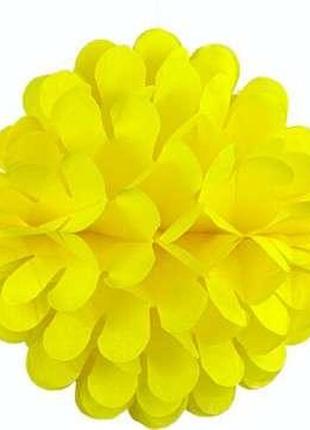 Шар-помпон желтый
