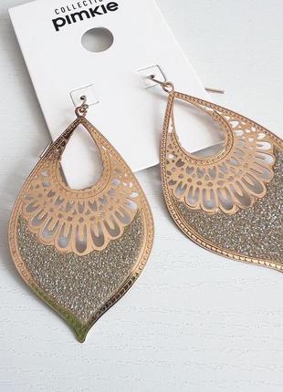 Серьги ажурные