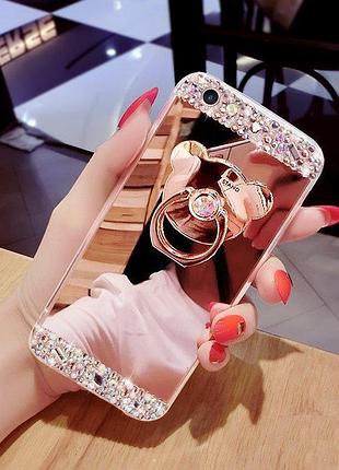 Чохол-накладка tpu luxury bear rose gold для xiaomi redmi note 4