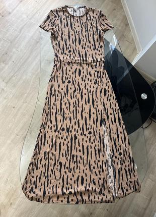 Сукня в леопардовий принт, міді river island