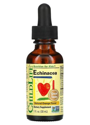 Рідка ехінацея для дітей зі смаком апельсина childlife echinacea 29,6 мл